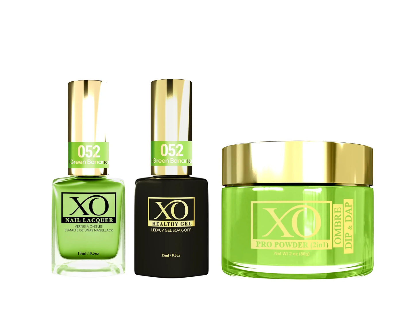 XO 4in1 Acrylic/Dipping Powder + Gel Polish + Nail Lacquer, 052