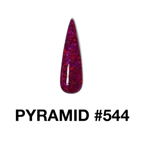 Pyramid 3in1 Dipping Powder + Gel Polish + Nail Lacquer, 544 OK1021MD