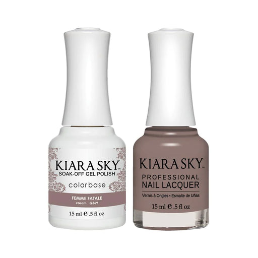 Kiara Sky Gel Polish + Nail Lacquer, GN 569, Femme Fatale, 0.5oz