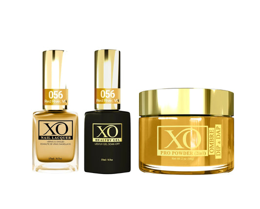 XO 4in1 Acrylic/Dipping Powder + Gel Polish + Nail Lacquer, 056