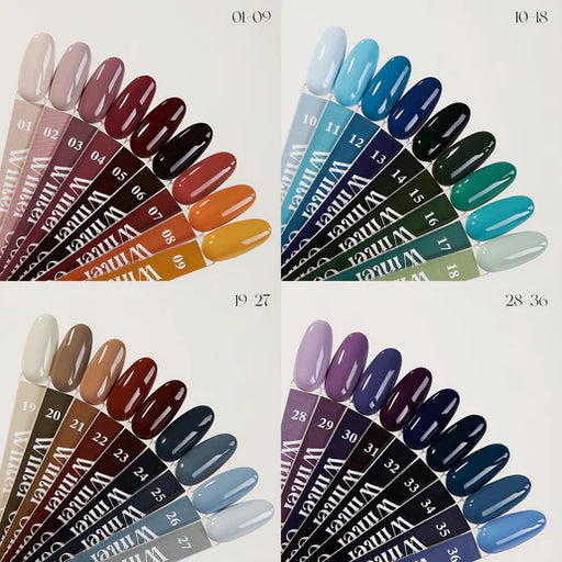 NACY Set Winter Gel (36 Colors) Swatches
