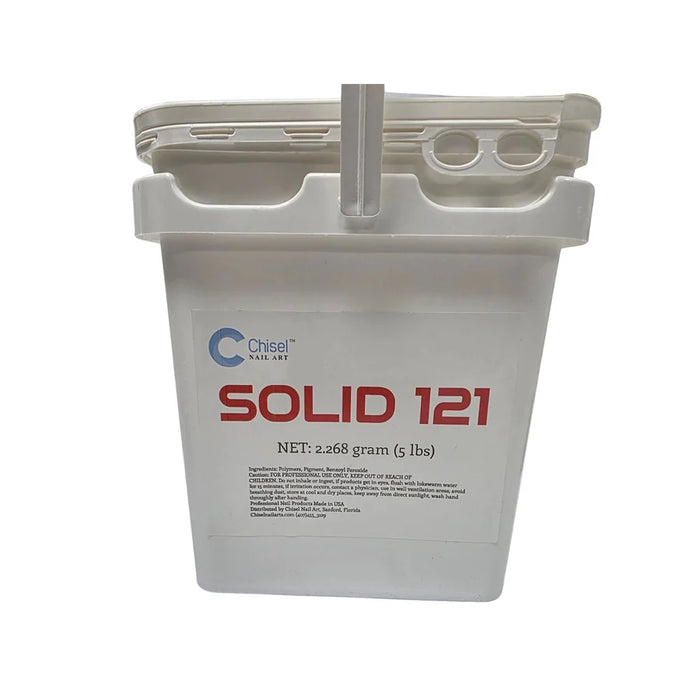 Chisel Acrylic and Dip Powder 5lbs, SOLID 121 (Pk: 5 pcs/case)