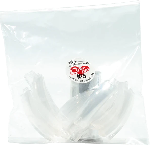 Lamour CLEAR Tips (BIG BAG), #05, 100 bags/Pack, 98369