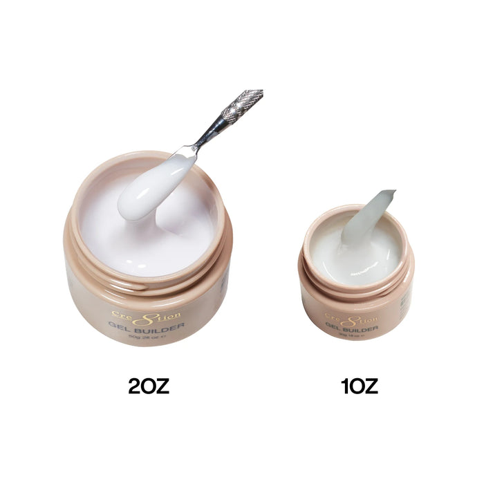 Cre8tion Overlay/Structure - Builder Gel In Jar 2oz (HEMA & TPO Free) Collection - 002 - Soft White
