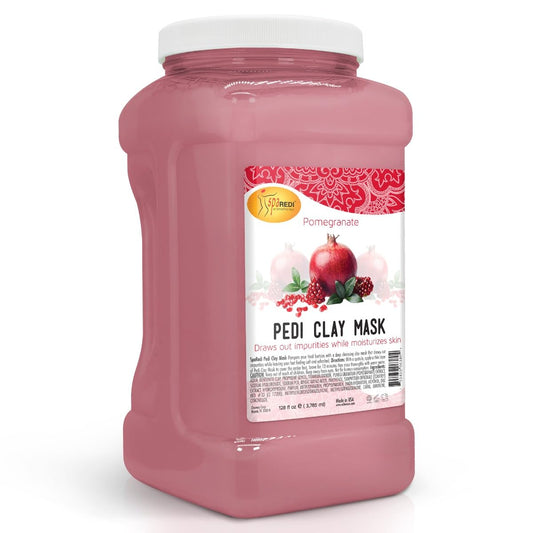 SpaRedi Pedi Clay Mask, Pomegranate, 1Gal, 06380 OK0325MD