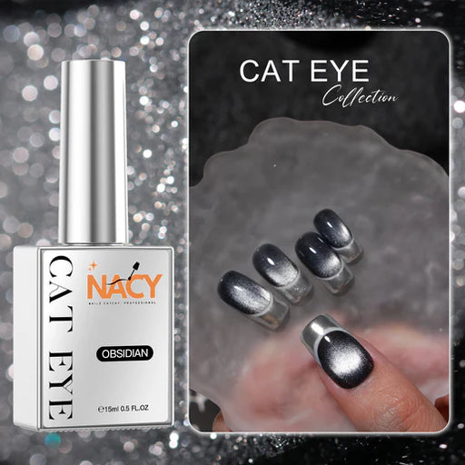 NACY Obsidian Black Cat Eye Gel 0.5oz - 001