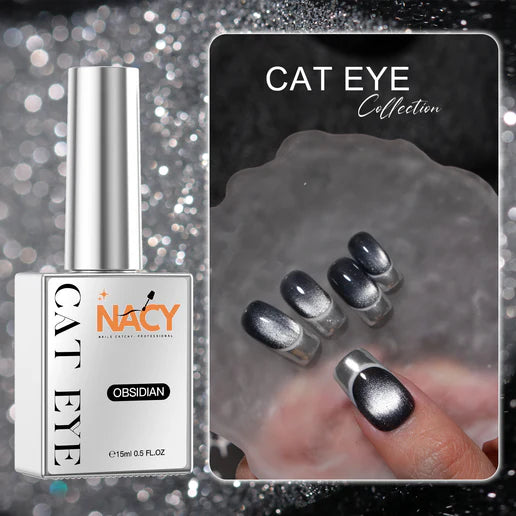 NACY Obsidian Black Cat Eye Gel 0.5oz - 001