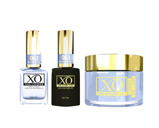 XO 4in1 Acrylic/Dipping Powder + Gel Polish + Nail Lacquer, 063