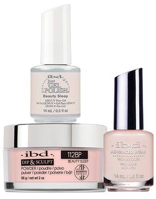 IBD 3in1 Dip & Sculpt Powder + Gel Polish + Nail Lacquer, 112BP, Beauty Sleep OK0331LK