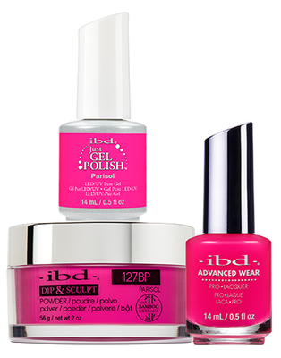 IBD 3in1 Dip & Sculpt Powder + Gel Polish + Nail Lacquer, 127BP, Parisol OK0331LK