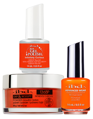 IBD 3in1 Dip & Sculpt Powder + Gel Polish + Nail Lacquer, 136BP, Infinitely Curious OK0331LK