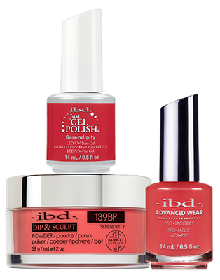 IBD 3in1 Dip & Sculpt Powder + Gel Polish + Nail Lacquer, 139BP, Serendipity OK0331LK