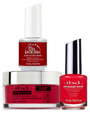 IBD 3in1 Dip & Sculpt Powder + Gel Polish + Nail Lacquer, 146BP, Luck Of The Draw OK0331LK