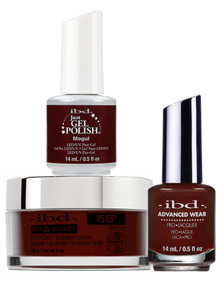 IBD 3in1 Dip & Sculpt Powder + Gel Polish + Nail Lacquer, 151BP, Mogul OK0331LK