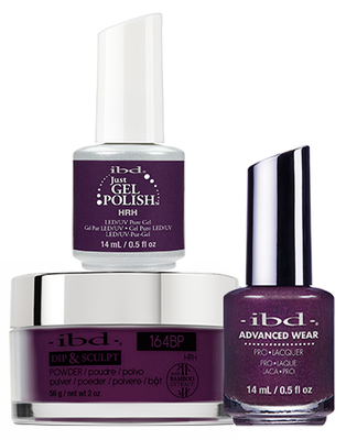 IBD 3in1 Dip & Sculpt Powder + Gel Polish + Nail Lacquer, 164BP, HRH OK0331LK