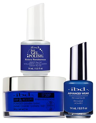 IBD 3in1 Dip & Sculpt Powder + Gel Polish + Nail Lacquer, 173BP, Riviera Rendezvous OK0331LK