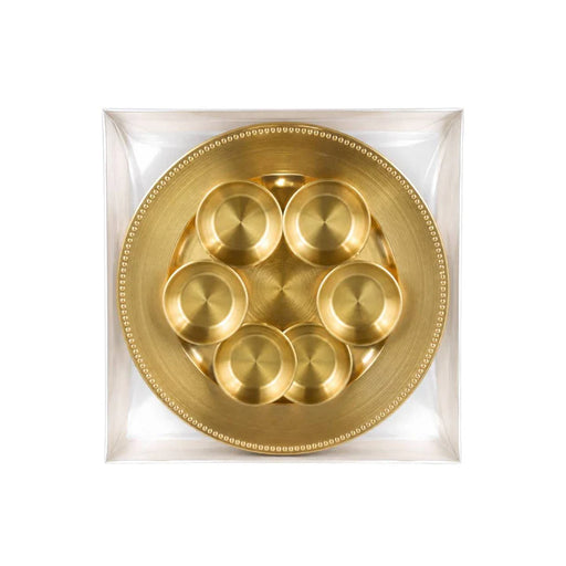Cre8tion Pedicure Tray Set, Gold