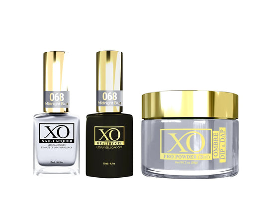 XO 4in1 Acrylic/Dipping Powder + Gel Polish + Nail Lacquer, 068