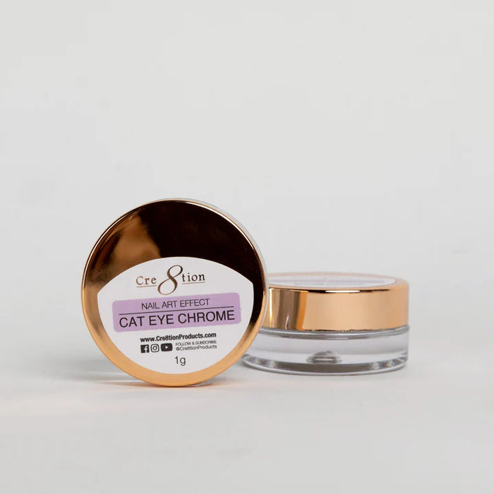 Cre8tion Nail Art Effect 1g - Cat Eye CHROME (10 Colors) Collection 000
