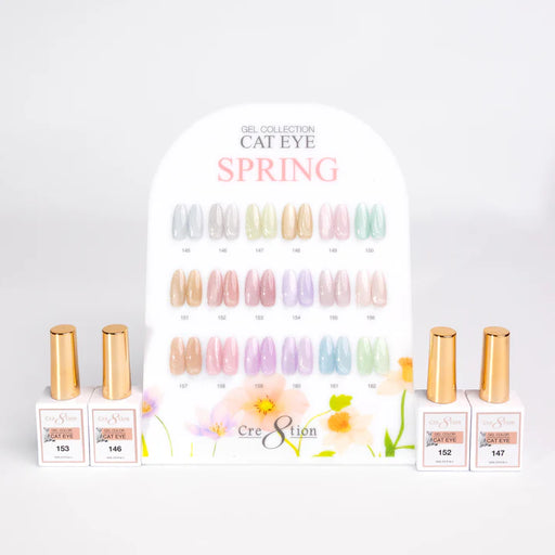 Cre8tion Counter Display Color Chart - Cat Eye Spring, 18 colors (145-162)