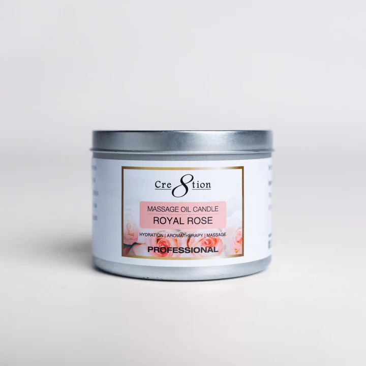 Cre8tion Massage Oil Candles 6oz - ROYAL ROSE