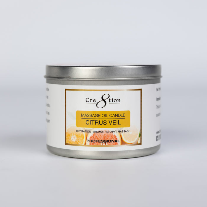 Cre8tion Massage Oil Candles 6oz - CITRUS VELI
