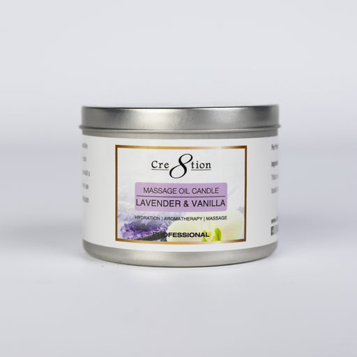 Cre8tion Massage Oil Candles 6oz - LAVENDER & VANILLA