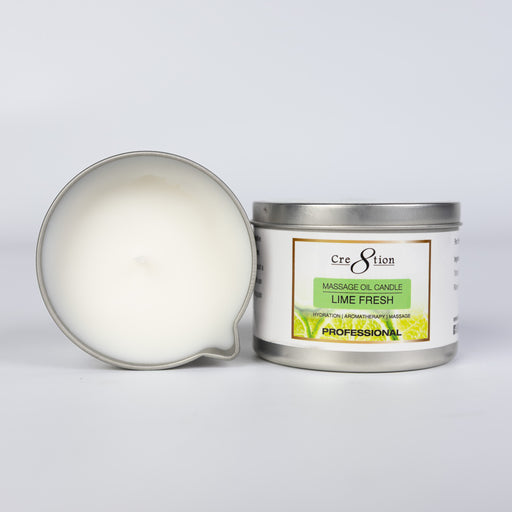 Cre8tion Massage Oil Candles 6oz - LIME FRESH
