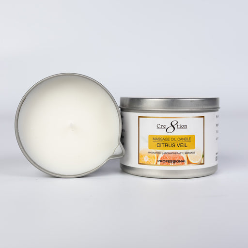 Cre8tion Massage Oil Candles 6oz - CITRUS VELI