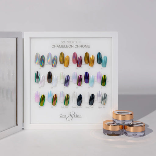 Cre8tion Acrylic Booklet - Nail Art Chameleon Chrome (18 colors)