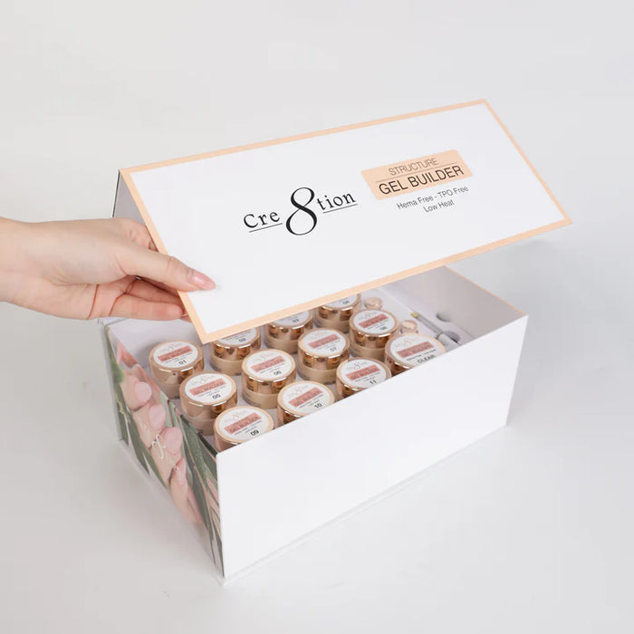 Cre8tion Kit (24 Colors) - Builder Gel in Jar 1oz (HEMA & TPO Free)