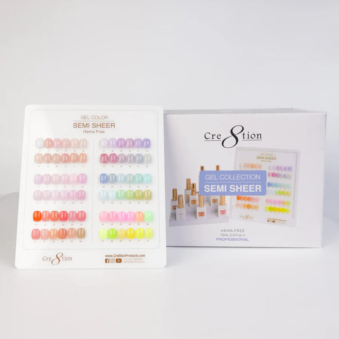 Cre8tion Kit (72 Colors) - HEMA Free SEMI-SHEER 0.5oz (HEMA Free)