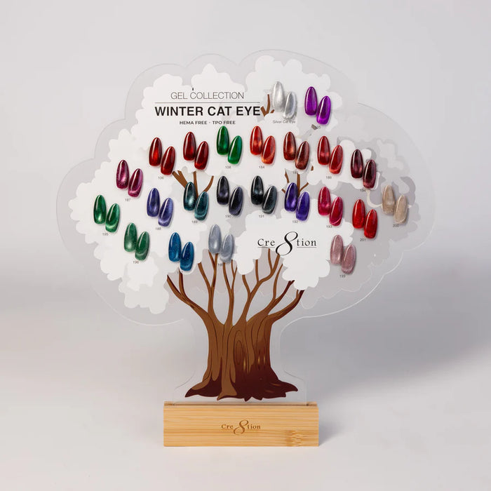 Cre8tion Tree Color Display - Winter Cat Eye