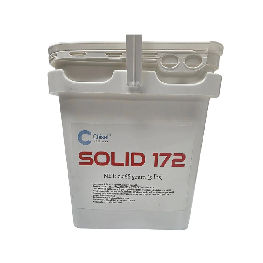 Chisel Acrylic and Dip Powder 5lbs, SOLID 172 (Pk: 5 pcs/case)