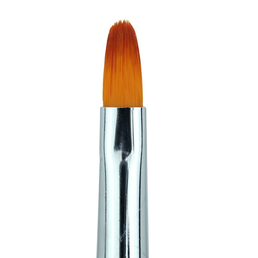 Cre8tion Nail Art Oval Gel Brush-Yellow, #06 (Pk: 5 pcs/pack) - SKU 12206