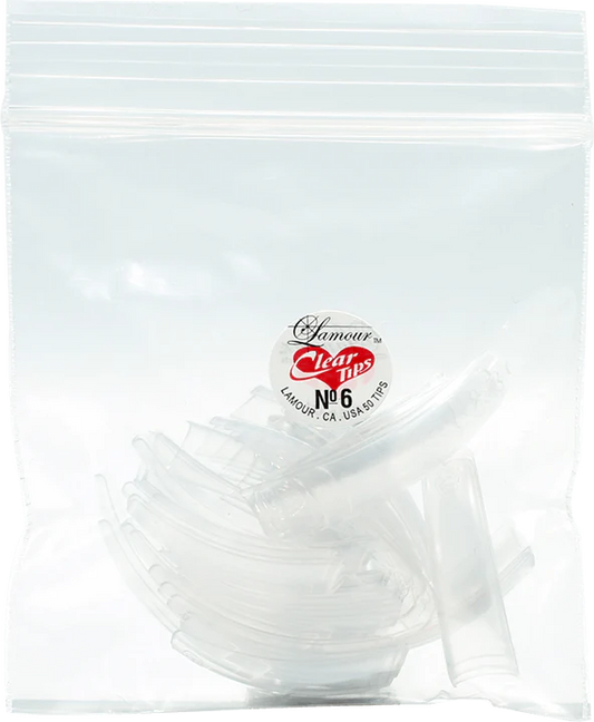 Lamour CLEAR Tips (BIG BAG), #06, 100 bags/Pack, 98370