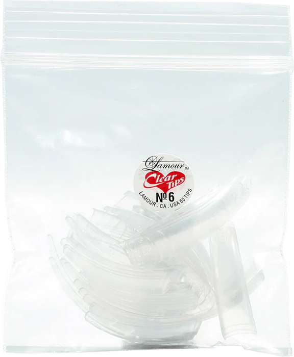 Lamour CLEAR Tips (BIG BAG), #06, 100 bags/Pack, 98370