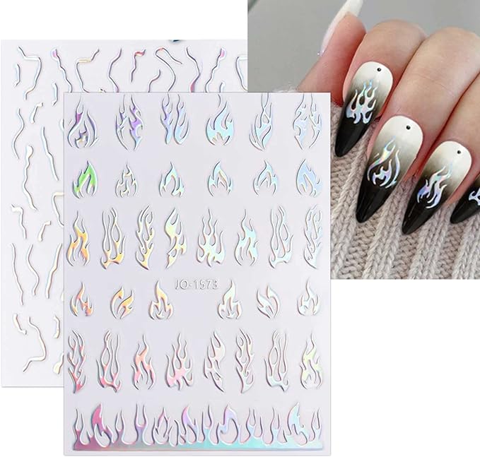 Airtouch Hollo 3D Nail Art Sticker, Butterfly Collection, Color List Note, 000