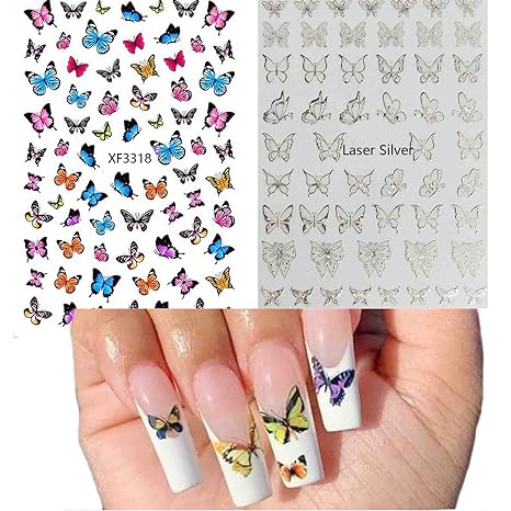 Airtouch Hollo 3D Nail Art Sticker, Butterfly Collection, Full Line Of 31 Design (From BU01 to BU31) OK0910VD