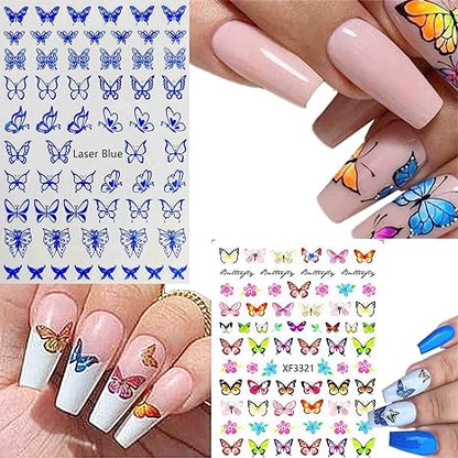 Airtouch Hollo 3D Nail Art Sticker, Butterfly Collection, Full Line Of 31 Design (From BU01 to BU31) OK0910VD