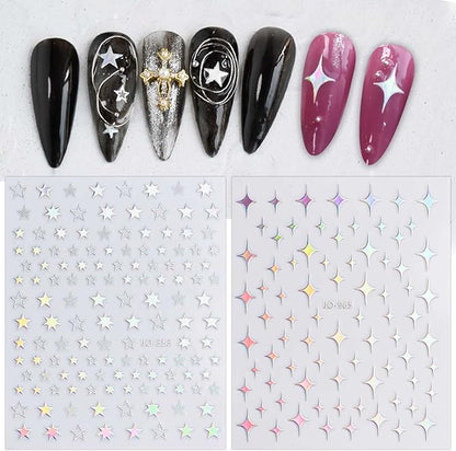 Airtouch Hollo 3D Nail Art Sticker, Butterfly Collection, Color List Note, 000