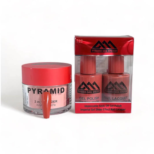 Pyramid 3in1 Dipping Powder + Gel Polish + Nail Lacquer, 720