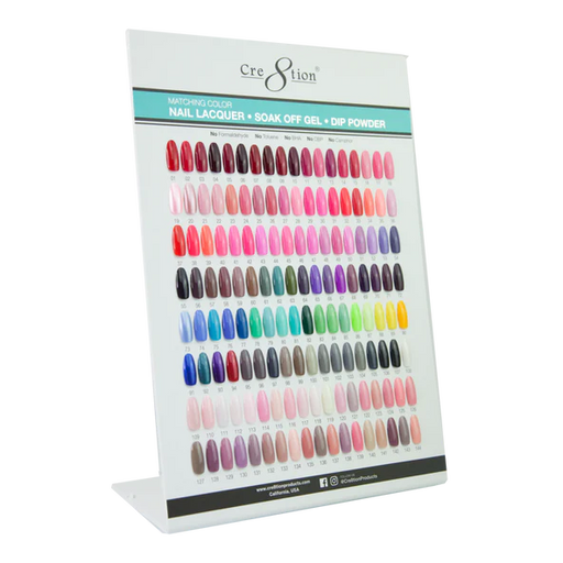 Cre8tion Glow In The Dark Gel Collection, Counter Foam Display Color Chart