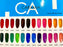 Caramia Jelly Gel Polish, Full Line Of 24 Color (From CA01 To CA24), 0.5oz