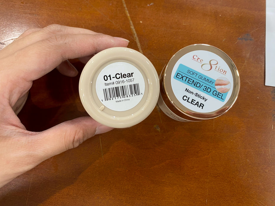 Cre8tion 3D Gummy Gel in Jar 1oz, Clear (Pk: 280 pcs/case)