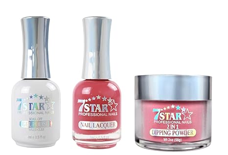 7 Star 3in1 Dipping Powder + Gel Polish + Nail Lacquer, 240