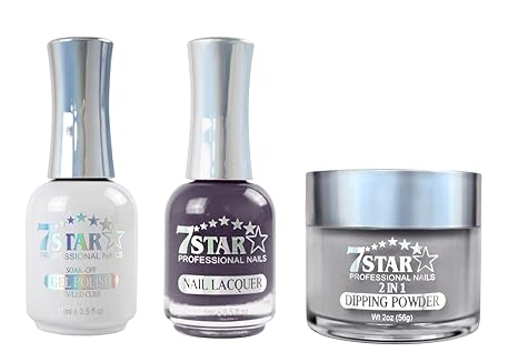 7 Star 3in1 Dipping Powder + Gel Polish + Nail Lacquer, 243