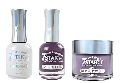 7 Star 3in1 Dipping Powder + Gel Polish + Nail Lacquer, 247