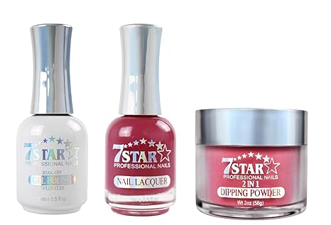 7 Star 3in1 Dipping Powder + Gel Polish + Nail Lacquer, 248