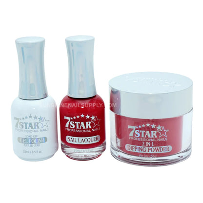 7 Star 3in1 Dipping Powder + Gel Polish + Nail Lacquer, 254